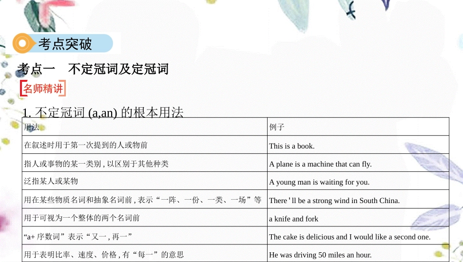 2023学年中考英语语法过关专题三冠词课件人教新目标版.pptx_第3页
