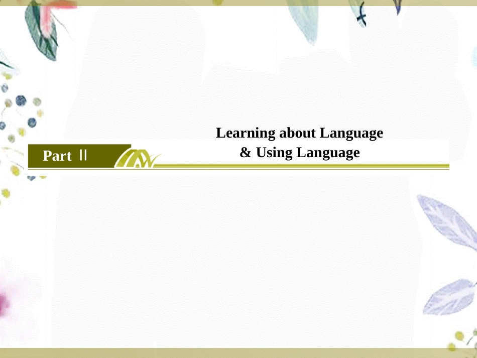 2023学年高中英语Unit3AtasteofEnglishhumourPartⅡLearningaboutLanguage&UsingLanguage课件（人教版）必修422.ppt_第2页