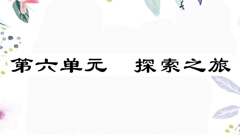 2023学年春七年级语文下册第六单元单元阅读指导习题课件（人教版）.pptx_第1页