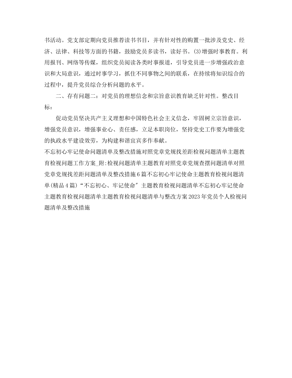 2023年班子检视问题清单及整改措施.docx_第2页