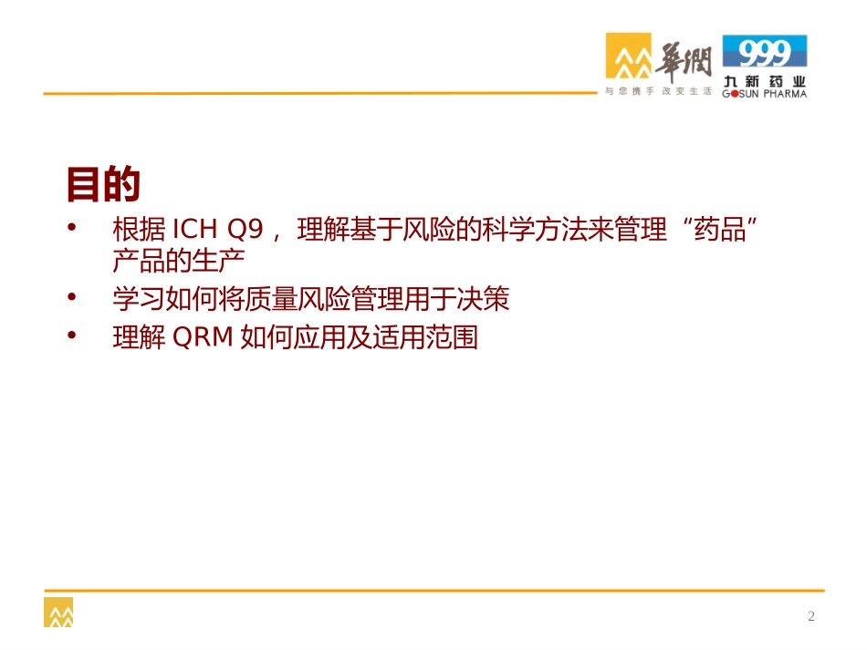 徐影-针对药品生产理解并应用QRM全.ppt_第2页