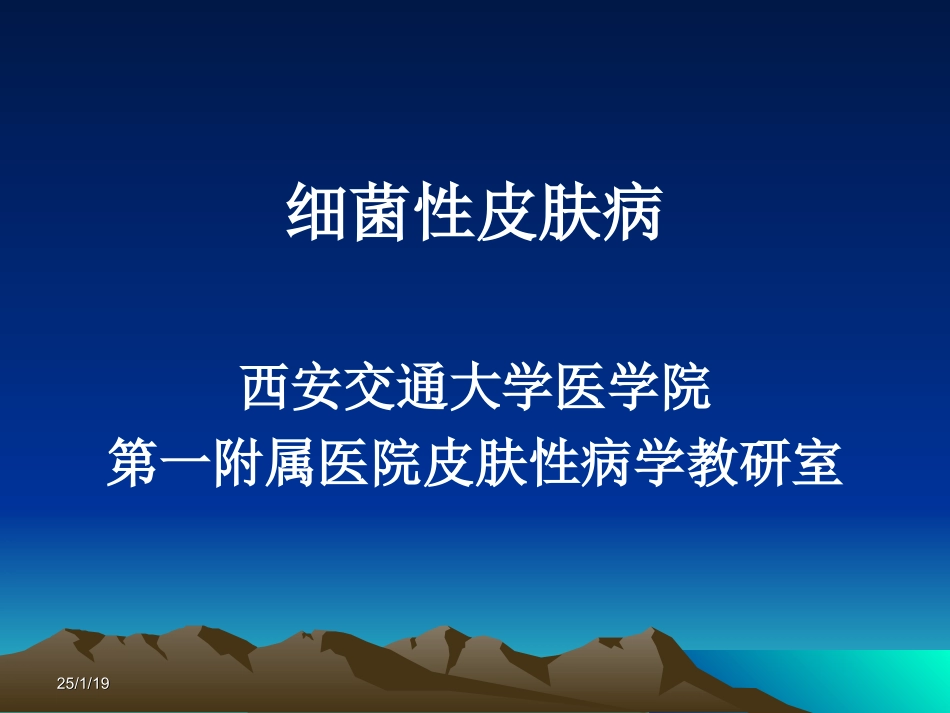 细菌性皮肤病2010.11.ppt_第1页