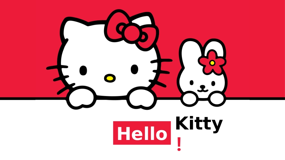 hello-Kitty可爱kitty猫PPT模板.ppt_第1页