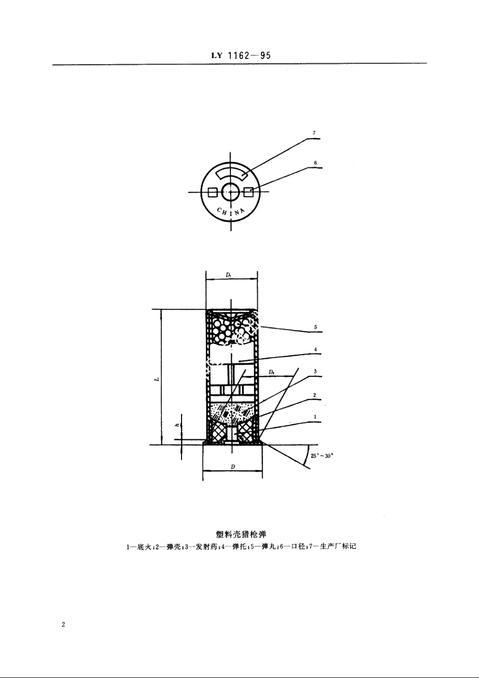 塑料壳猎枪弹 LY 1162-1995.pdf_第3页