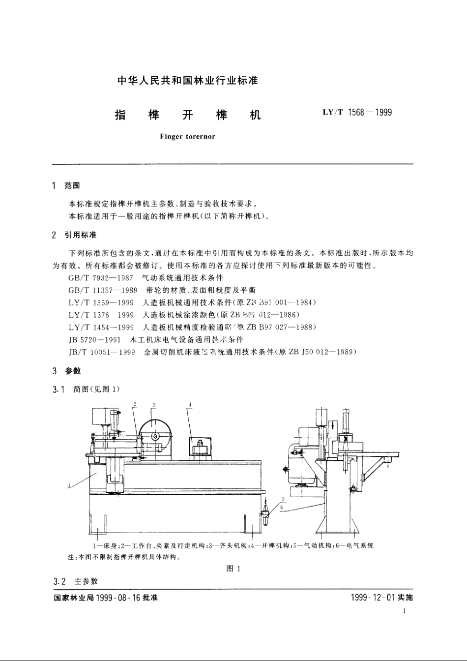 指榫开榫机 LYT 1568-1999.pdf_第3页