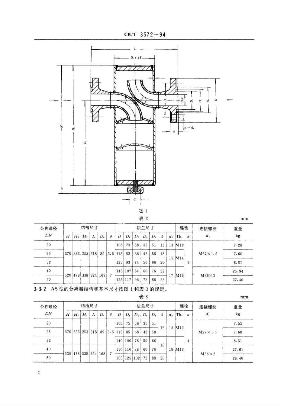 气水分离器 CBT 3572-1994.pdf_第3页