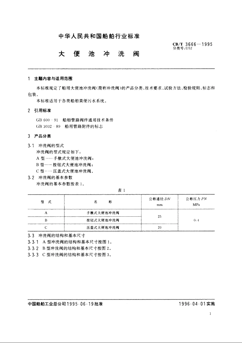 大便池冲洗阀 CBT 3666-1995.pdf_第2页