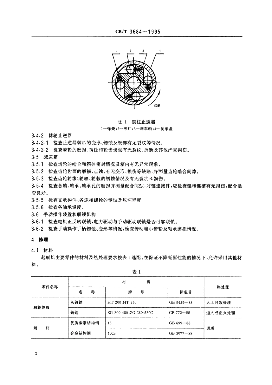 船用起艇机修理技术要求 CBT 3684-1995.pdf_第3页