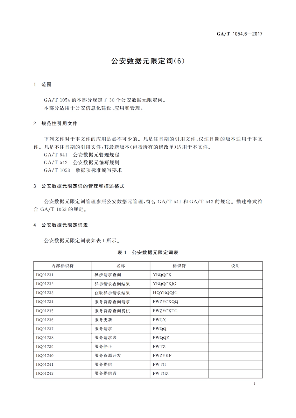 公安数据元限定词(6) GAT 1054.6-2017.pdf_第3页