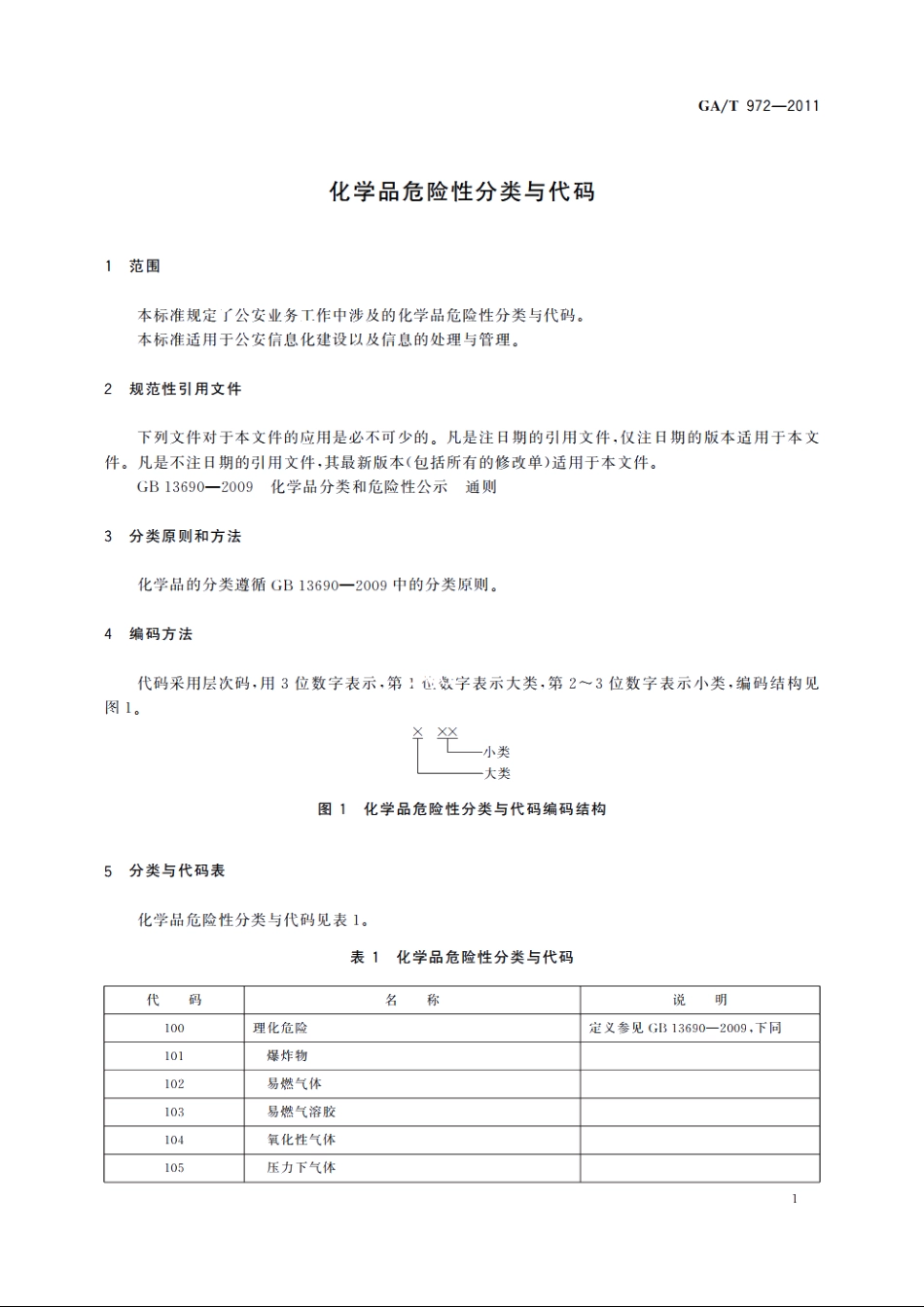 化学品危险性分类与代码 GAT 972-2011.pdf_第3页