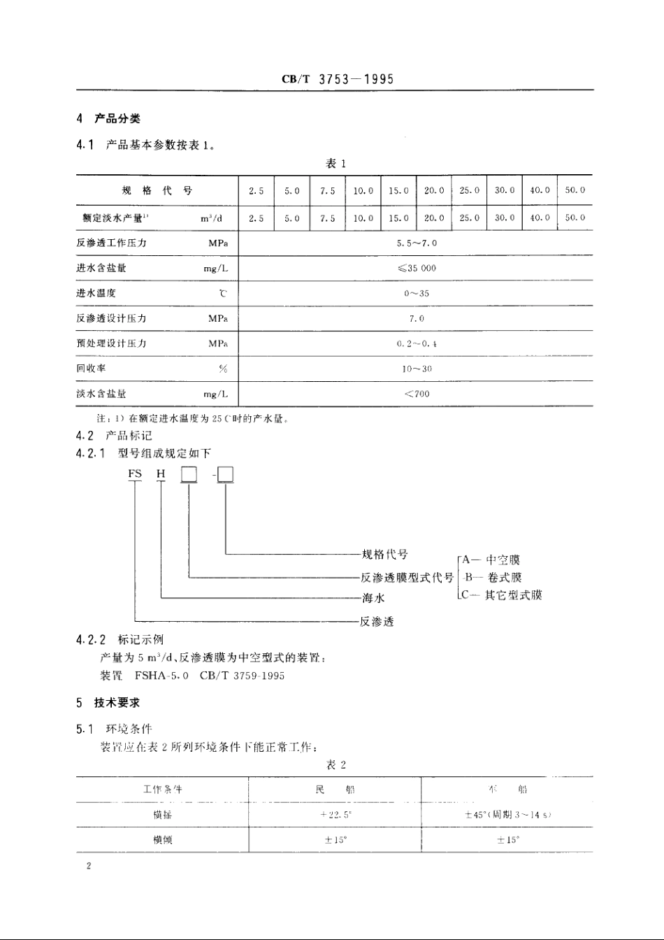 反渗透海水淡化装置 CBT 3753-1995.pdf_第3页