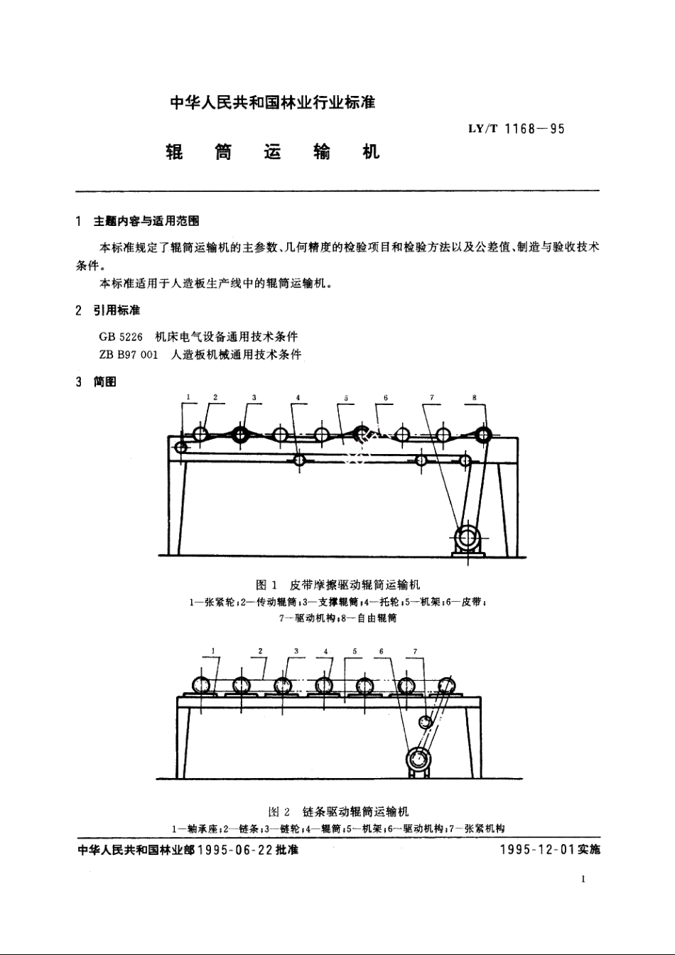 辊筒运输机 LYT 1168-1995.pdf_第2页