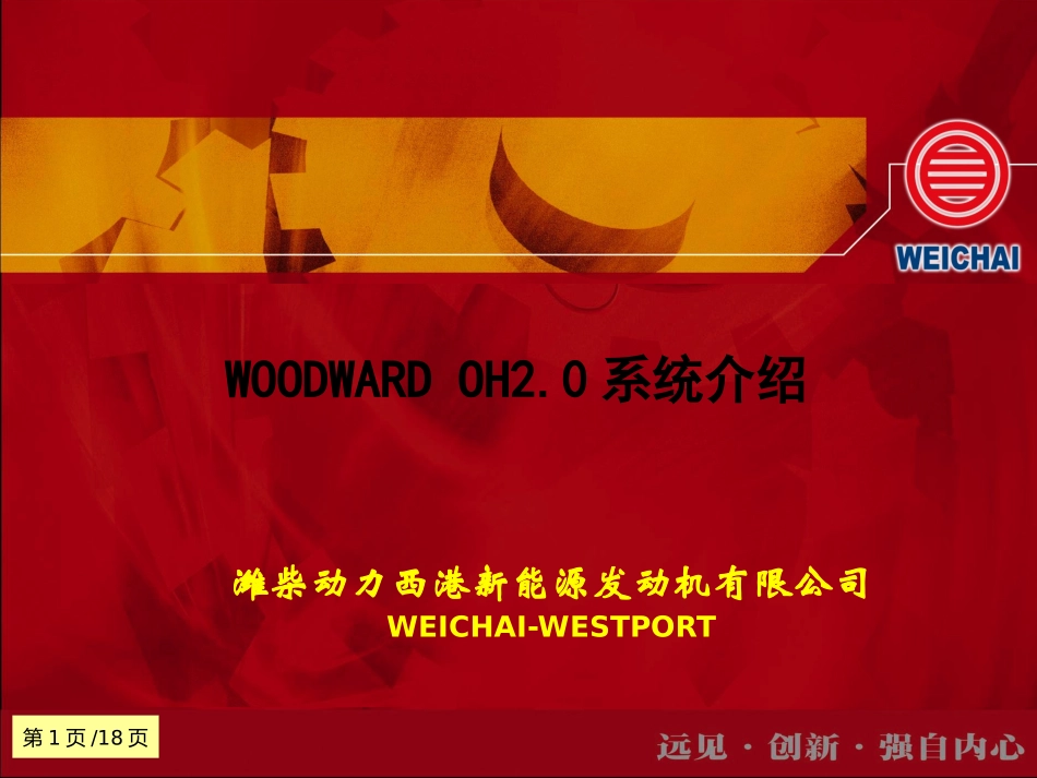 WOODWARD OH20系统介绍.pptx_第1页