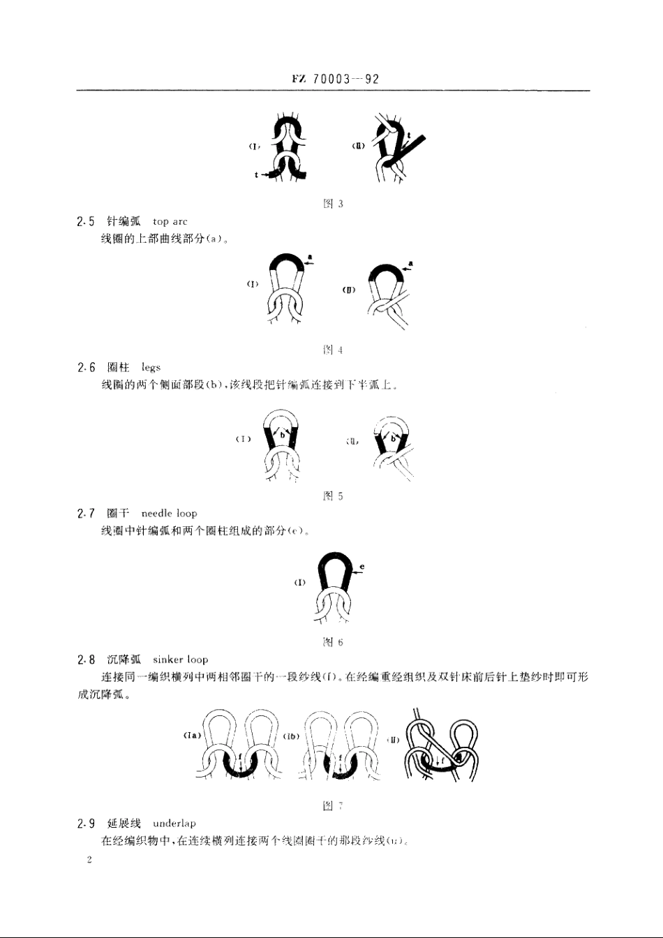 针织　基础术语 FZ 70003-1992.pdf_第3页