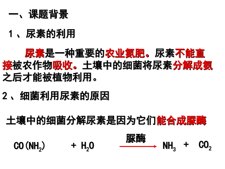 土壤中分解尿素的细菌的分离与计数定稿ppt.ppt_第2页