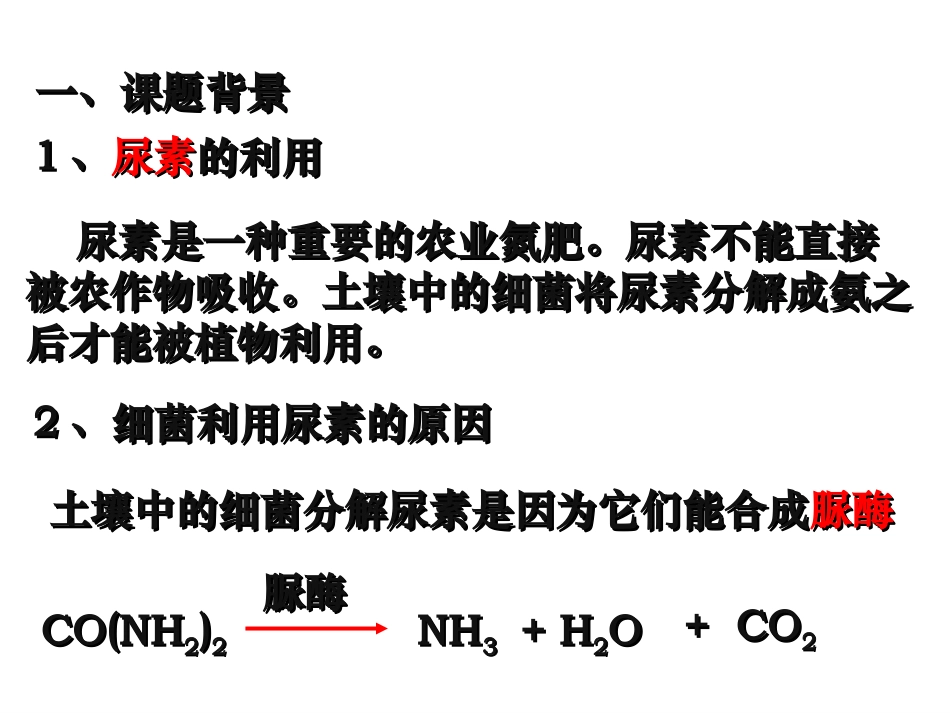 土壤中分解尿素的细菌的分离与计数(上课)...ppt_第2页