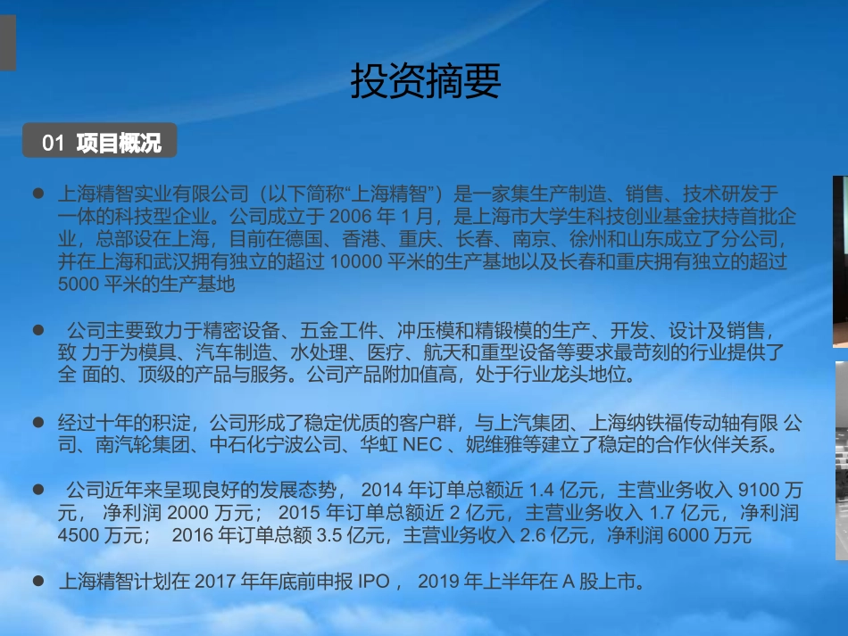 [精选]精智实业有限公司投资建议书培训资料.pptx_第3页