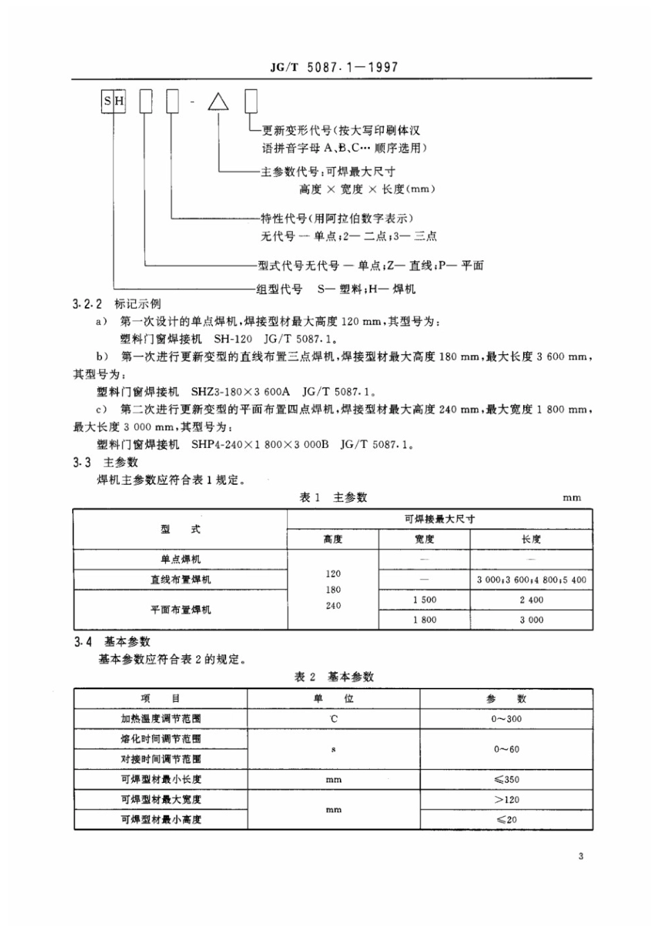 铝塑门窗组装设备 塑料门窗焊接机 JGT 5087.1-1997.pdf_第3页