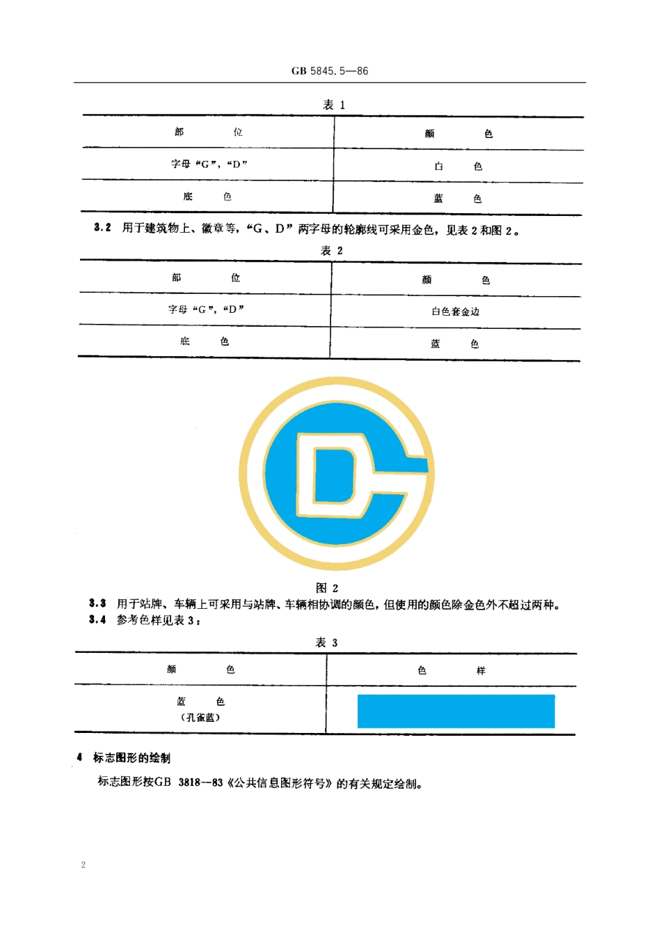 城市公共交通标志地下铁道标志 GBT 5845.5-1986.pdf_第3页