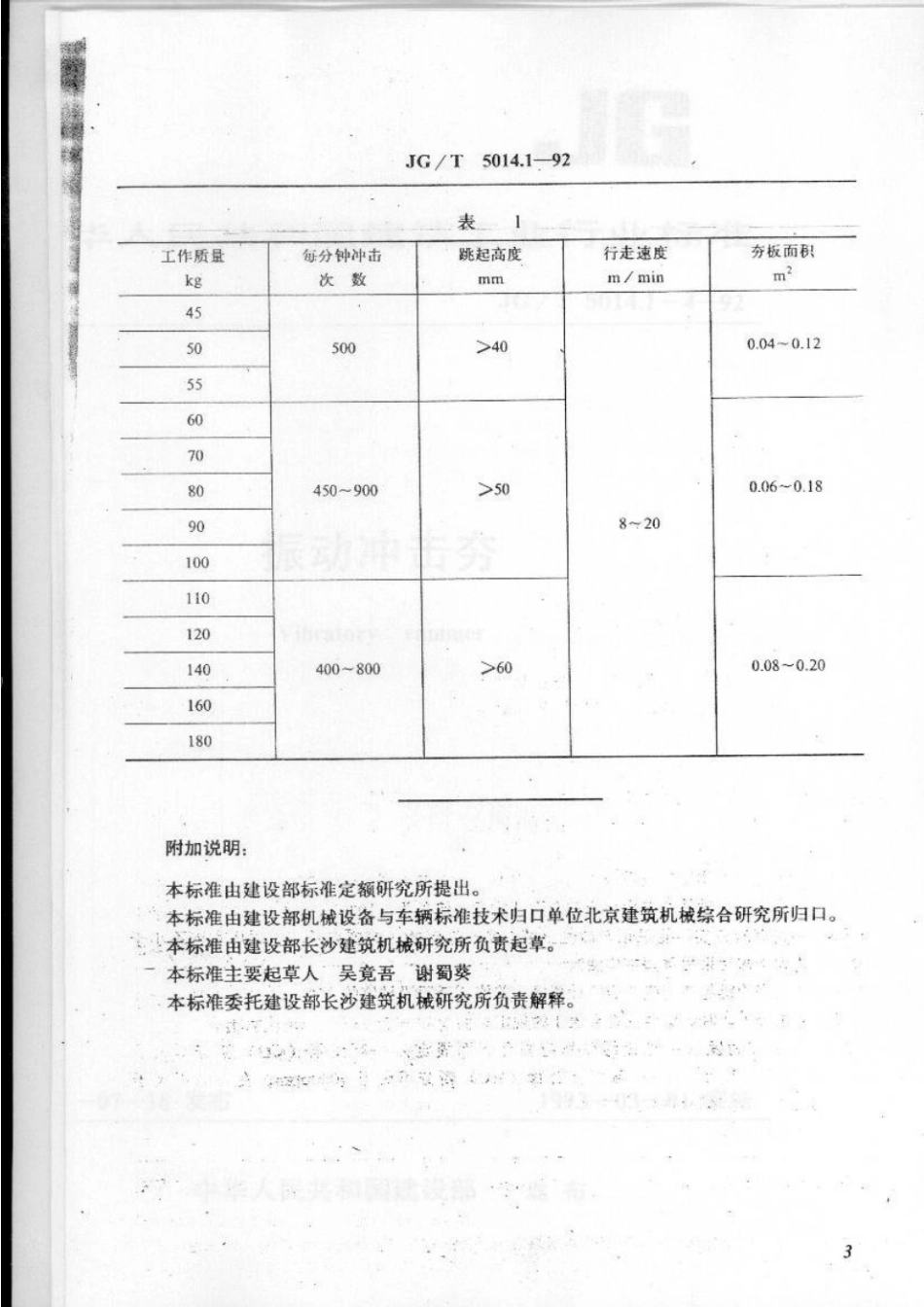 振动冲击夯分类 JGT 5014.1-1992.pdf_第3页