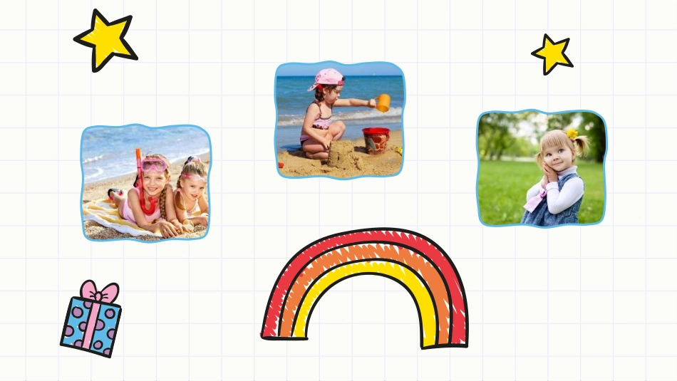 儿童画风快乐童年相册PPT模板.pptx_第3页