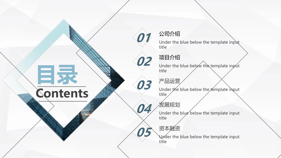 几何形状商业策划书PPT模板.pptx_第2页