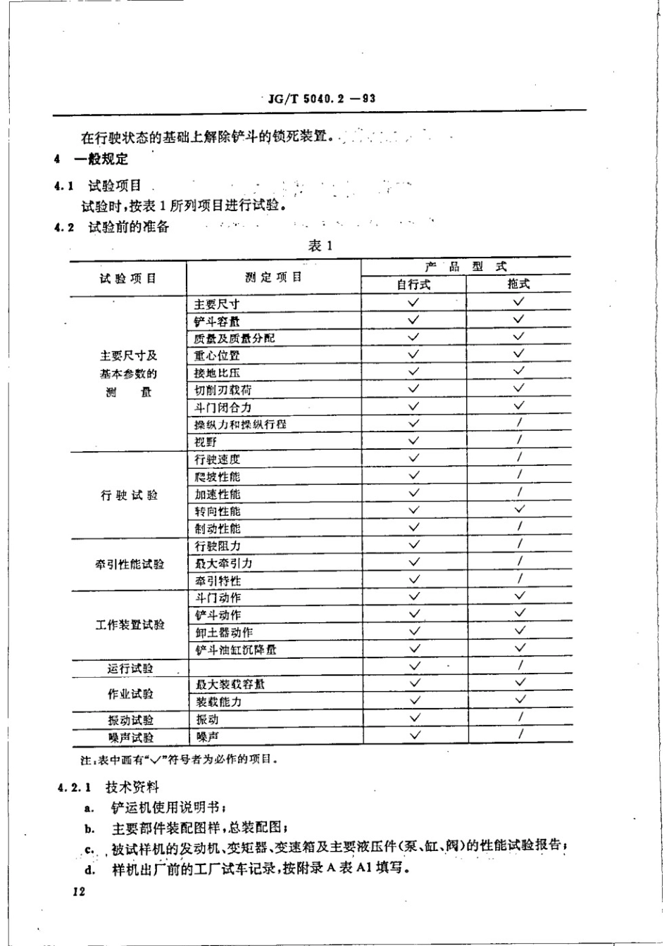 铲运机 性能试验方法 JGT 5040.2-1993.pdf_第2页