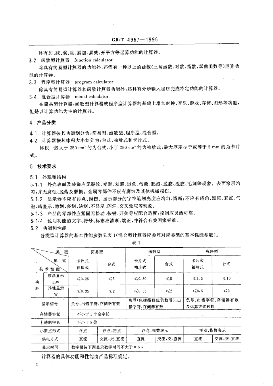 电子计算器通用技术条件 GBT 4967-1995.pdf_第3页