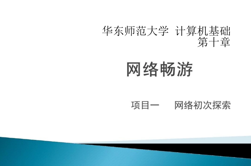 华东师范大学《计算机基础》课件-第十章.pdf_第1页