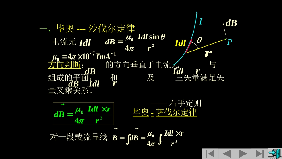 复旦大学《大学物理》课件-毕奥沙伐尔定律(1).pptx_第2页