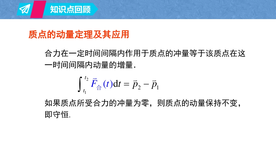 复旦大学《大学物理》课件-第三章动量与角动量(1).pdf_第2页