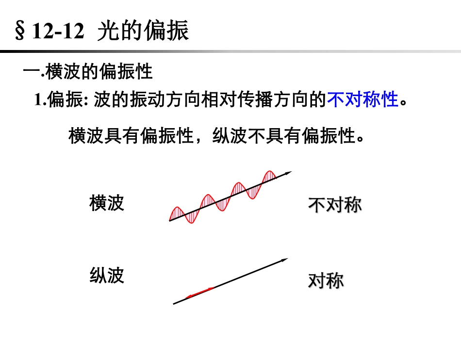 复旦大学《大学物理》课件-光的偏振(1).pdf_第2页