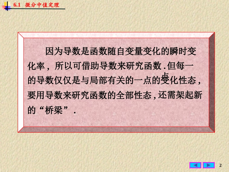 哈尔滨工业大学《高等数学》课件-第六章 微分中值定理与导数的应用 (1).PPT_第2页