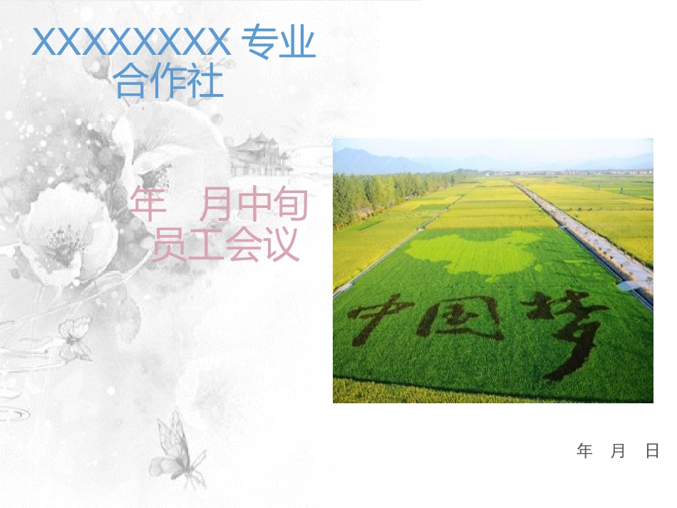 XXX专业合作社年度总结及改革计划.pptx_第1页