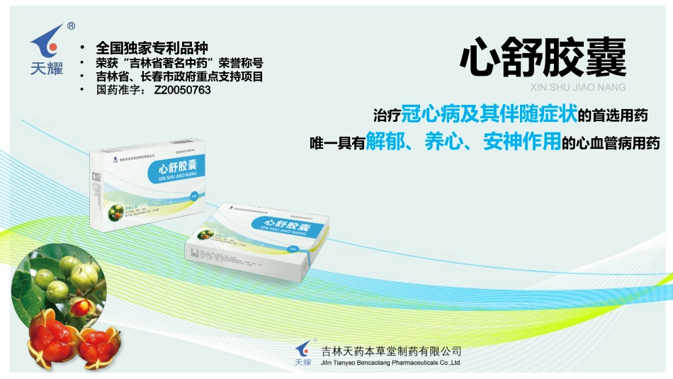 心舒胶囊--村医版.ppt_第1页