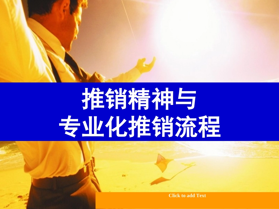 推销精神与专业化推销流程.ppt_第1页