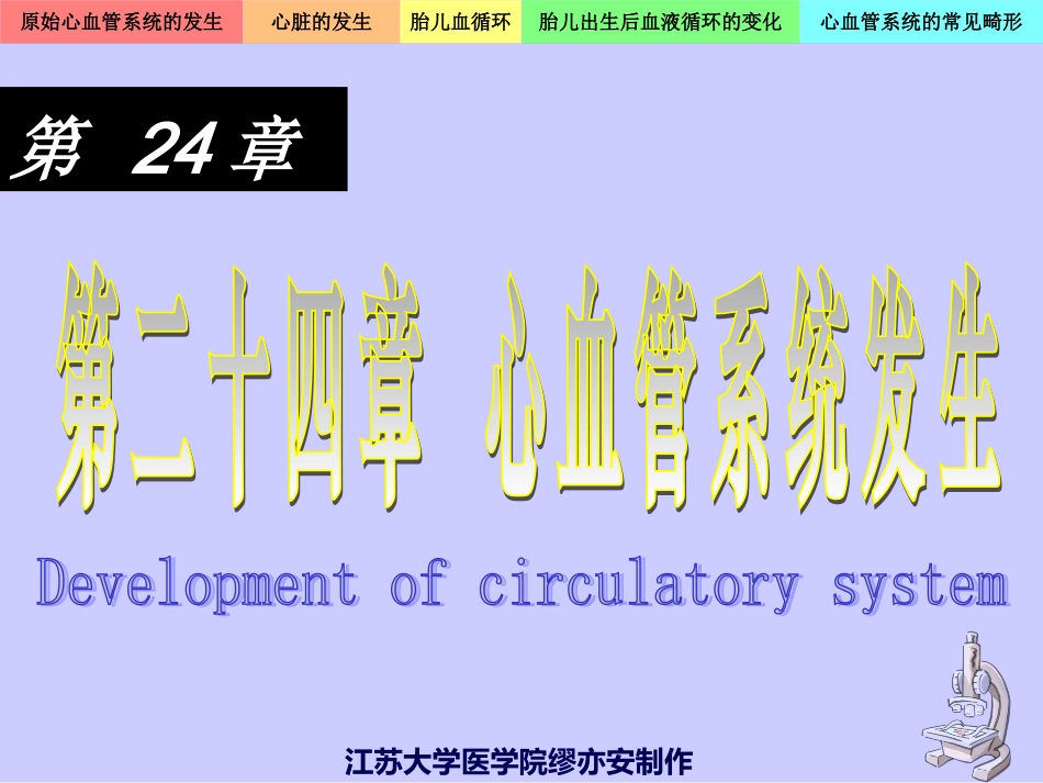 心血管系统的发生.ppt_第1页