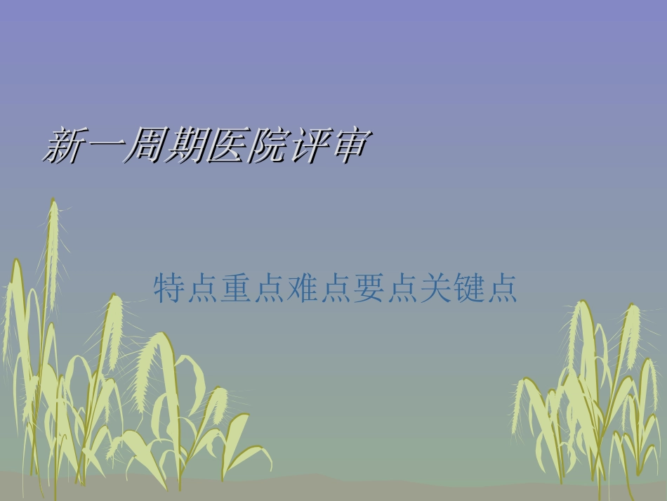 新一周期医院评审.ppt_第1页
