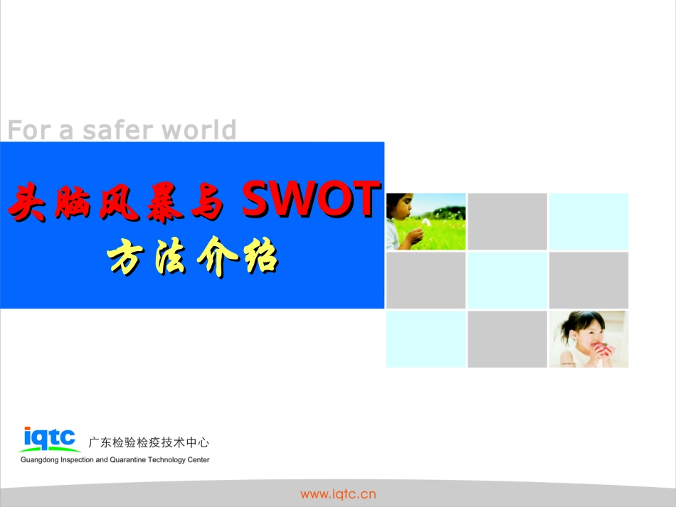 头脑风暴和SWOT分析方法介绍.ppt_第1页