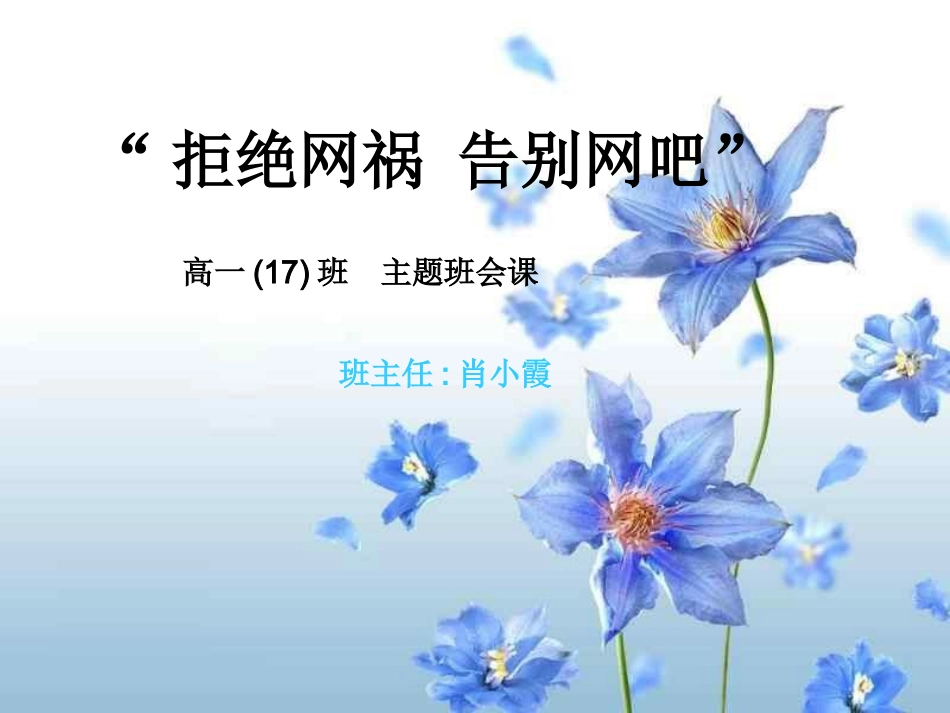 网络危害班会PPT课件.ppt_第1页