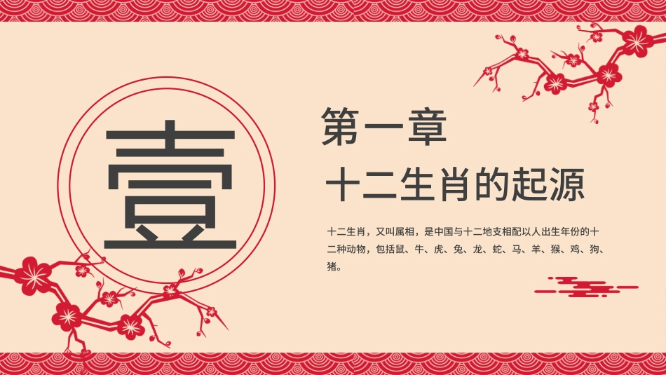 中国剪纸风十二生肖介绍PPT模板.pptx_第3页