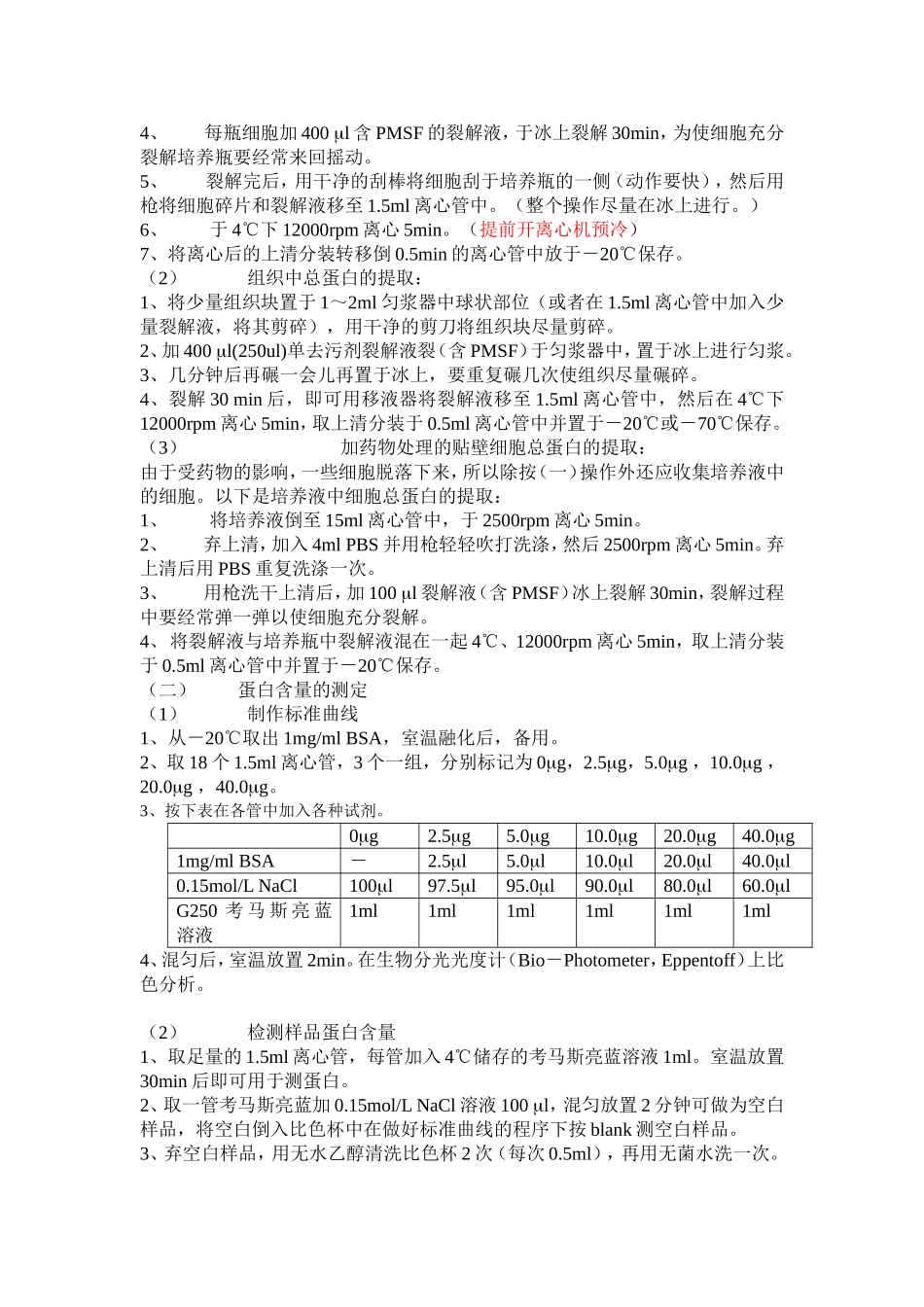 细胞中蛋白提取及含量测定.doc_第2页