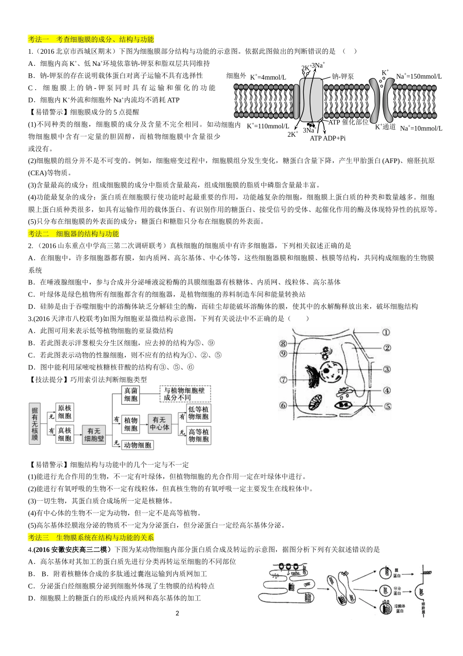 细胞的基本结构与物质进出细胞的方式.docx_第2页