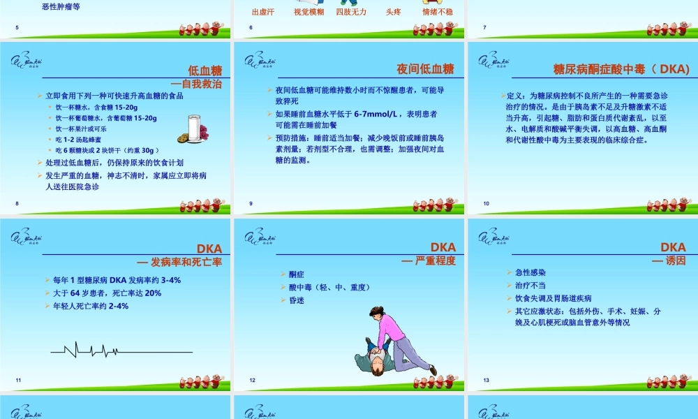 糖尿病的急慢性并发症.ppt