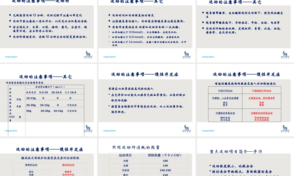 糖尿病运动疗法.ppt