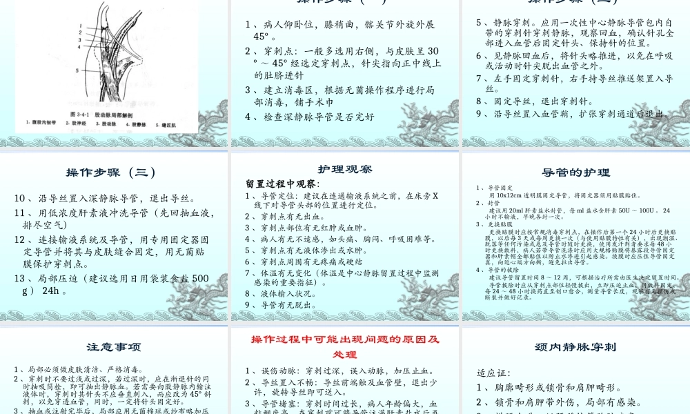 深静脉穿刺术..ppt