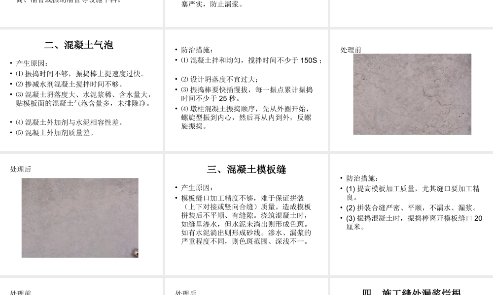 混凝土外观通病治理.ppt