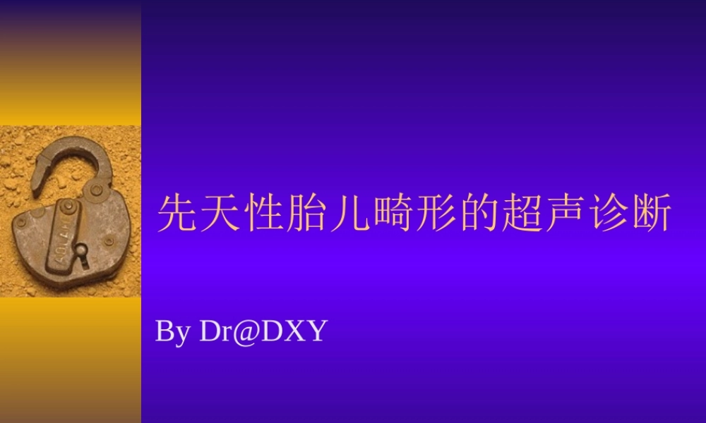 胎儿畸形超声.ppt