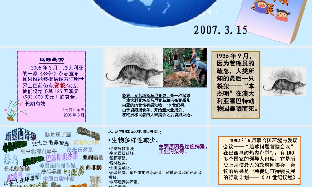 灭绝之恶果多米诺骨牌.ppt