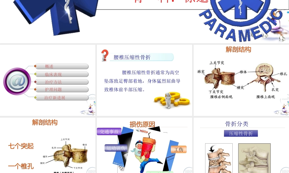 腰椎压缩骨折相关知识.ppt